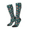 thumbnail image 2 of Bingfone Compression Socks For Women And Men Long Socks For Running Athletic Cycling Nurse-Amanita Mushroom, 2 of 9