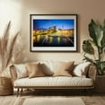 thumbnail image 3 of Charlotte Skyline & First Ward Park - Charlotte North Carolina Photography City Skyline Nightlife Architecture Scenic Travel Poster Black Framed Wall Art Print 5 x 7 inches, 3 of 4