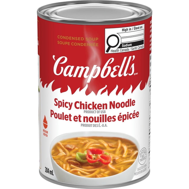 Campbell's Spicy Chicken Noodle 284ML, Liquid Form, Shelf Stable