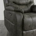 thumbnail image 4 of Marlow Leather Power Recliner with USB Port in Driftwood Brown, 4 of 8
