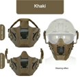thumbnail image 1 of Tactical Half Face Mask Airsoft Iron Warrior Protective Hunting Outdoor Breathable Mask Wargame Paintball Accessories, 1 of 2