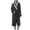 Navy, variant on Wancir Long Bath Robe for Womens Plush Soft Fleece Bathrobes Nightgown Ladies Pajamas Sleepwear Housecoat