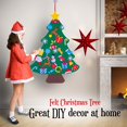 thumbnail image 6 of Felt Christmas Tree for Toddlers - 37.5 x 27.5 Inches DIY Felt Christmas Tree for Kids with 33 Ornaments - Kids Christmas Tree Wall Hanging Home Decoration, 6 of 6