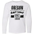 thumbnail image 3 of Inktastic Oregon Awesome Since 1859 Long Sleeve Youth T-Shirt, 3 of 5