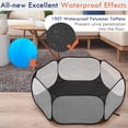 thumbnail image 4 of Corralito Pawaboo para Animales Pequeños Impermeable con Estructura de Acero Negra, 4 of 8