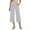 Gray, variant on cfhntfmh Capri Pants for Women Wide Leg Yoga Dress Capris with Pockets Crossover Loose Casual Work Crop Pants