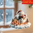 thumbnail image 3 of CuiLiyq Christmas Snow Village Houses Ornament, Christmas Scene Village Houses Town With Reindeer, Rustic House Figurines as Winter Decorations, 3 of 4