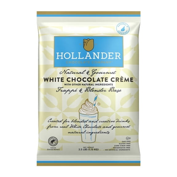 Hollander White Chocolate Crème Frappe Drink Mix cs 10/2.5 lb