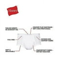 thumbnail image 3 of Hanes by Men's Tagless No Ride Up Briefs With Comfort Flex Waistband 7-Pack_White_M, 3 of 7