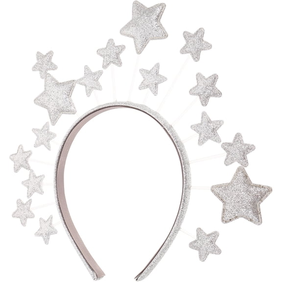 LOLIPPYY Glitter Star Headband Sparkly Hair Accessory for Christmas Parties Bridal and Festival Wear