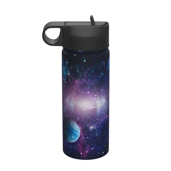 Vsdgher Planets Stars And Galaxies1 for Insulated Stainless Steel Water Bottle,18oz Sports Water Bottle Stainless Steel Reusable Tumbler for Sports, Travel, and School
