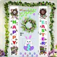 thumbnail image 4 of Teissuly Easter Porch Sign, Happy Easter Banner Indoor Outdoor Wall Hanging Flag Banners Teissuly WER202401276701, 4 of 6