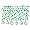 Beistle 17.5 x 34 in. Baseball Whirls Hanging Party Decoration