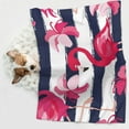 thumbnail image 6 of Rocae Pink Flamingos for Pet Blanket Dog Blanket Cat Blanket Soft Sleep for Small Medium Pet-Medium, 6 of 8