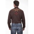 thumbnail image 2 of Scully Leather Brown Embroidered Thunderbird Shirt, 2 of 2