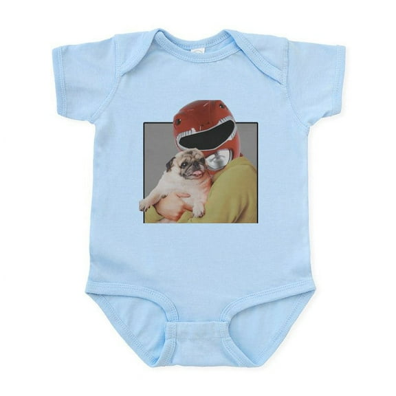 CafePress - Power Rangers Red Ranger Cuddling A - Baby Light Bodysuit, Size Newborn - 24 Months