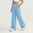 thumbnail image 3 of LckLvx Sweatpants for Boys Girls Wide Leg Elastic Waist Outdoor Casual Pants with Pockets, 3 of 9