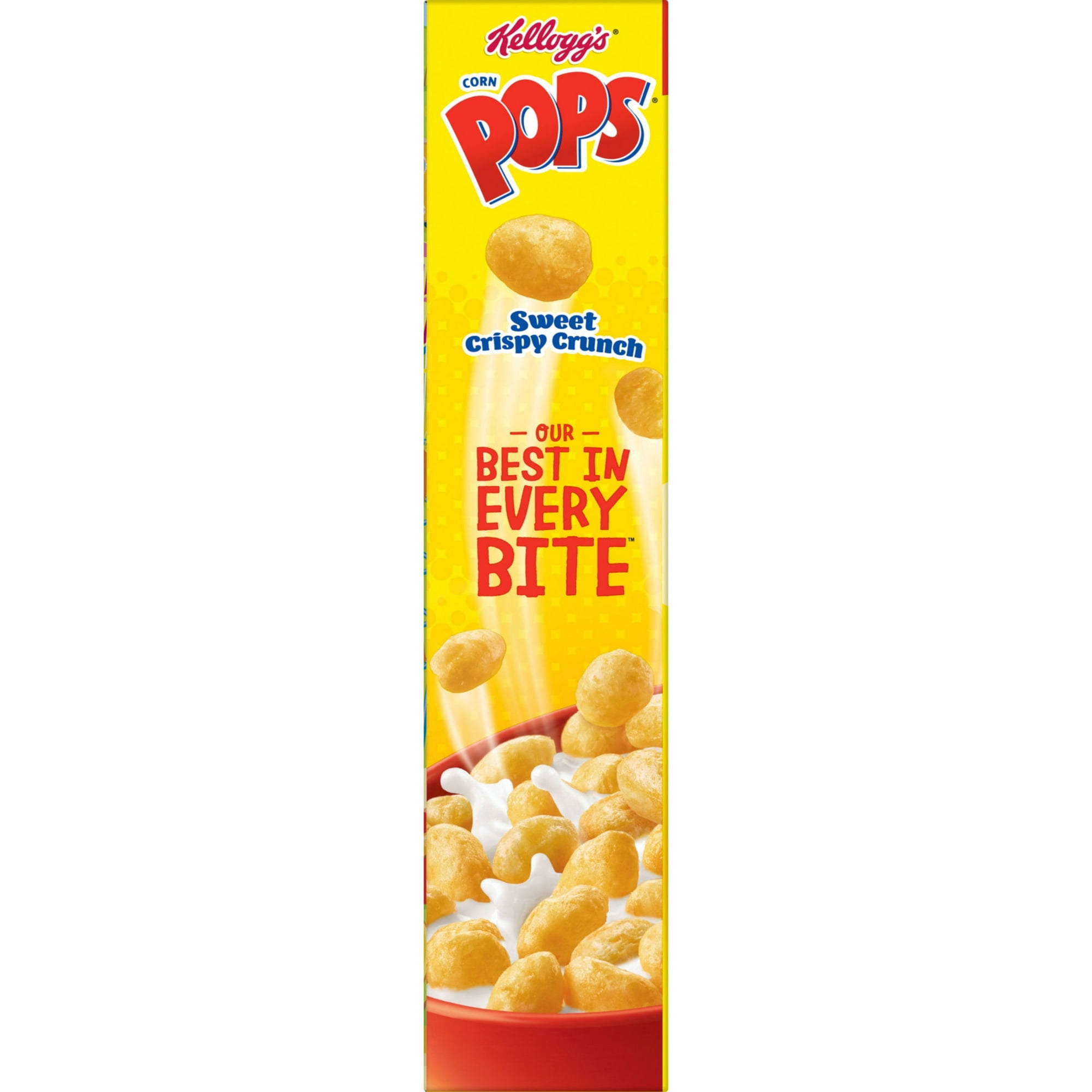 Kellogg's Corn Pops Breakfast Cereal, Kids Cereal, Family Breakfast, Family Size, Original, 16.4oz Box (1 Box)