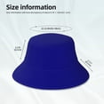 thumbnail image 6 of Bingfone Navy Bucket Hat For Men Women,Packable Reversible Printed Sun Hats,Fisherman Outdoor Travel Hiking Beach Caps, 6 of 9