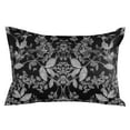 thumbnail image 2 of Black and White Floral Throw Pillow Cover, Pillowcase Protectors with Zipper, Breathable Decorative Lumbar Pillow Case Cover, Modern Oil Painting Abstract Art Pillow Shams for Couch Sofa 16x24Inch, 2 of 8