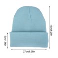 thumbnail image 4 of Minnieouse Gorros Beanie Gorros de punto Unisex Skullcap manga hilo multifuncional a prueba de viento accesorios para el cabello para deportes al aire libre Sombreros Azul claro Minnieouse AP010147-03, 4 of 5