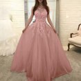 thumbnail image 2 of Robe de Soirée Formelle pour Femmes Princesse en Dentelle Mariage Mariée Demoiselle d'Honneur Bal Cocktail Fête Bal Robe Longue Longueur 2024, 2 of 5