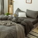 thumbnail image 1 of Nvzi Juego de sábanas, juego de sábanas y fundas de almohada, juego de cama individual, ropa de cama de hotel, decoración del hogar (negro), 1 of 5