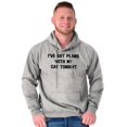 thumbnail image 5 of I've Got Plans With My Cat Tonight Hoodie Sweatshirt Women Men Brisco Brands X, 5 of 6