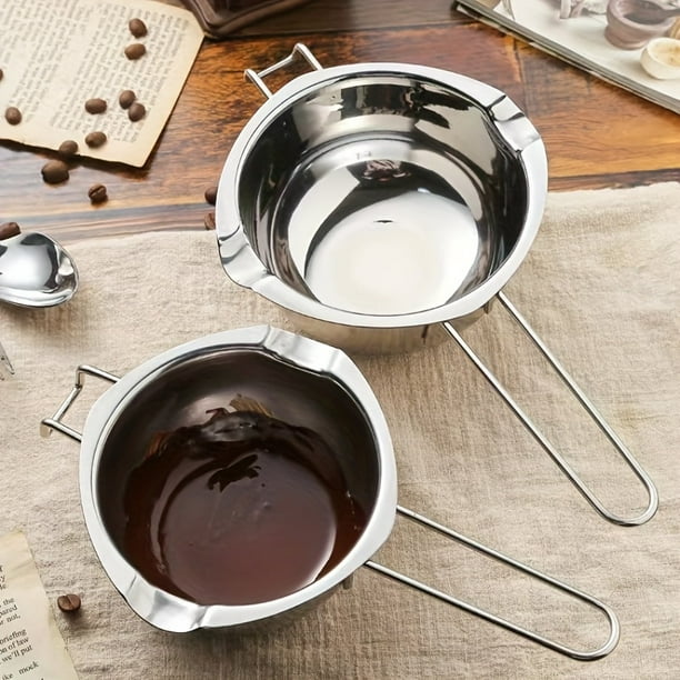 1 Set Double Boiler Pot Stainless Steel Chocolate Pot Chocolate Melting Pot  