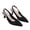 Black, variant on Women's Spring & Summer Fashion Pointed Toe Stiletto Heels, Back Lace-Up & Back Strap Design, Breathable Fabric, Slim High Heel Dress Pumps for Daily & Party Wear Purple 40