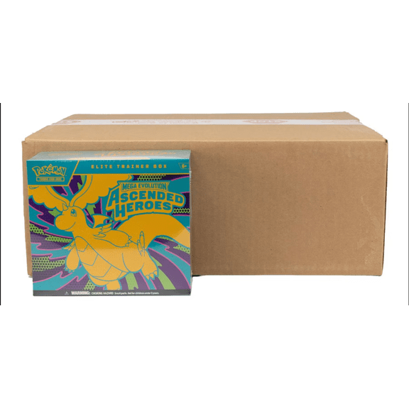 Collectible Pokemon TCG: Mega Evolution: Ascended Heroes Elite Trainer 10-Box Sealed Case!