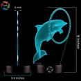 thumbnail image 4 of YSITIAN 3D Optical Illusion Night Light - 7 LED Color Changing Lamp - Cool Soft Light Safe for Kids - Creates Great Dreams YT04-592, 4 of 7