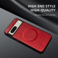 thumbnail image 6 of ELEHOLD PU Leather Case For Google Pixel 8A Slim Magnetic Shockproof Cover, [MagSafe Compatible], [Lens&Screen Protection], Drop protection Case - Winered, 6 of 11