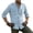 Light Blue, variant on longantii Men's Shirt Fashion Distressed Denim Lapel T Shirts Comfortable Long-Sleeve Button Down Tees 2026 Summer Workwear Tops with Pockets Dark Gray XL