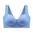 thumbnail image 6 of Women Full Cup Thin Underwear Plus Size Wireless Sports Bra Bra Cover Cup Large Size Vest Bras Woman Bra under Control Maternity Bra Women's Strapless Bra Sports Bra for Running Athletic Sports Bra, 6 of 8