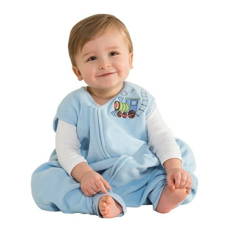 Halo Swaddle Medium Fleece Early Walker SleepSack Micro Fleece Wearable Blanket, Blue, Medium (Discontinued by Manufacturer), 100% polyester By Halo From USA ()