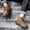 Khaki, variant on PEONAVET Men's Chelsea Boots For Men High Top Casual Mens Leather Shoes Boot Black Size Big Foot Dress Man Shoe Male Work Breathable Cowhide Oxford Fashion Waterproof Formal -