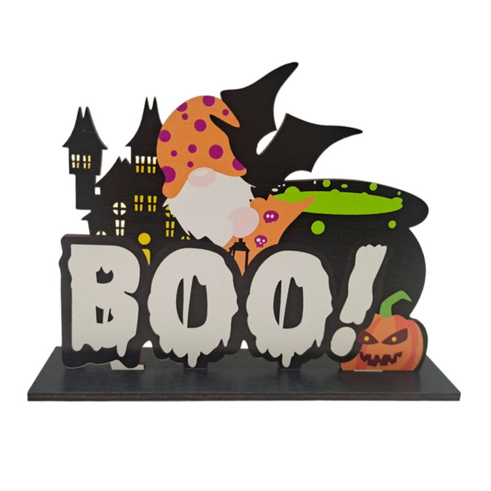 Halloween Table Decorations, Wooden Centerpiece Signs Trick or Treat