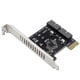 thumbnail image 3 of Adaptador PCIe X1 USB 3.0 Wdftyju para PC de escritorio deflector alto, 3 of 9