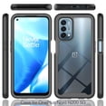 thumbnail image 2 of OnePlus Nord N200 5G Case with Glass Screen Protector, Dteck Full Coverage Rugged Shockproof Case Transparent Clear Hard Back Protective Cover for OnePlus Nord N200 5G 2021, Black, 2 of 6