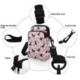 thumbnail image 5 of HELLHERO Dachshund and Floral Pattern Women Adjustable Shoulder Strap Shoulder Bags for Unisex Travel, Outdoor and Daily Use Travel Crossbody Purse Polyester, 5 of 7