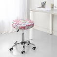 thumbnail image 7 of Vsdgher gray stripes and hearts Round Bar Stool Cushion Cover 12-14 inch, Fits Kitchen, Office, Restaurant Chairs-14 inch, 7 of 7