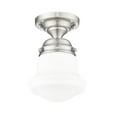 thumbnail image 2 of Z-Lite Vaughn 1 Light Flush Mount, Matte Opal, 2 of 2