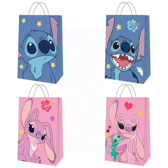 16 PCS Cartoon Anime Party Favor Candy Bags for Anime Themed Birthday Supplies Decor,Birthday Game Party Kraft Paper Goodie Gift Bag Decorations（5.9" x 3.1" x 8.2"）