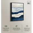 thumbnail image 2 of Teal Tapestry Canvas Indigo Abstract Art by Art Remedy, Black Frame, 24" x 36", 2 of 7