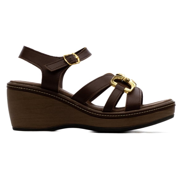 Sandalias para Mujer Zmexico 1422 cafe 24