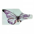 thumbnail image 1 of Animal Cutting Board, Butterfly Design in Watercolors Wings Moth Vintage Illustration, Decorative Tempered Glass Cutting and Serving Board, Wine Bottle Shape, Violet Salmon Black, by Ambesonne, 1 of 1