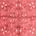thumbnail image 1 of Ahgly Company Indoor Square Abstract Red Modern Area Rugs, 5' Square, 1 of 4