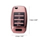 thumbnail image 4 of Funda de TPU para llavero Kia Soul 2013-2018 Rio 2014-2018 Protector de carcasa de llavero remoto sin llave Smart Key Holder rosa, 4 of 6