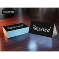 thumbnail image 3 of Reserved Table Cards Black & White - Wedding - Party Table Tent Cards(100), 3 of 5